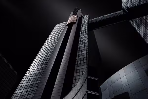 Fine-art black and white architecture, graphic perspective in Namur