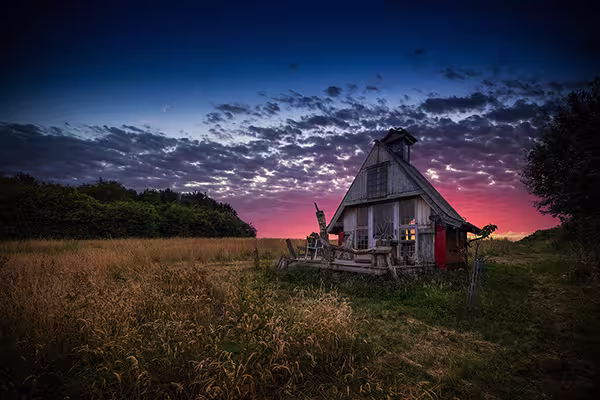 Artistic landscape in Namur, contemplative mood