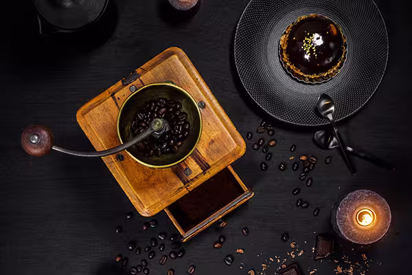 Dark and graphic still life, fine-art photography style